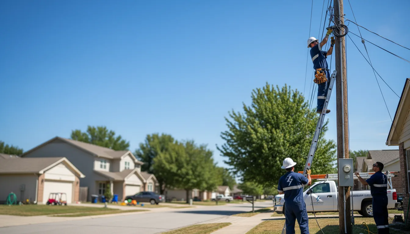 Residential electrician providing installation services in Martinsburg, OH
